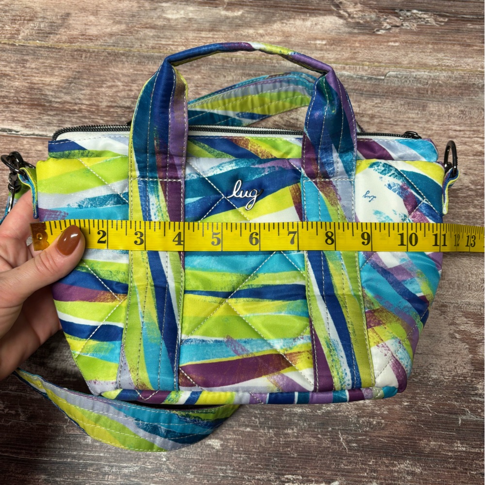 Lug | VGUC Dory Mini Crossbody Bag Brushstrokes Multi Quilted Multi-Pocket - Picture 12 of 12